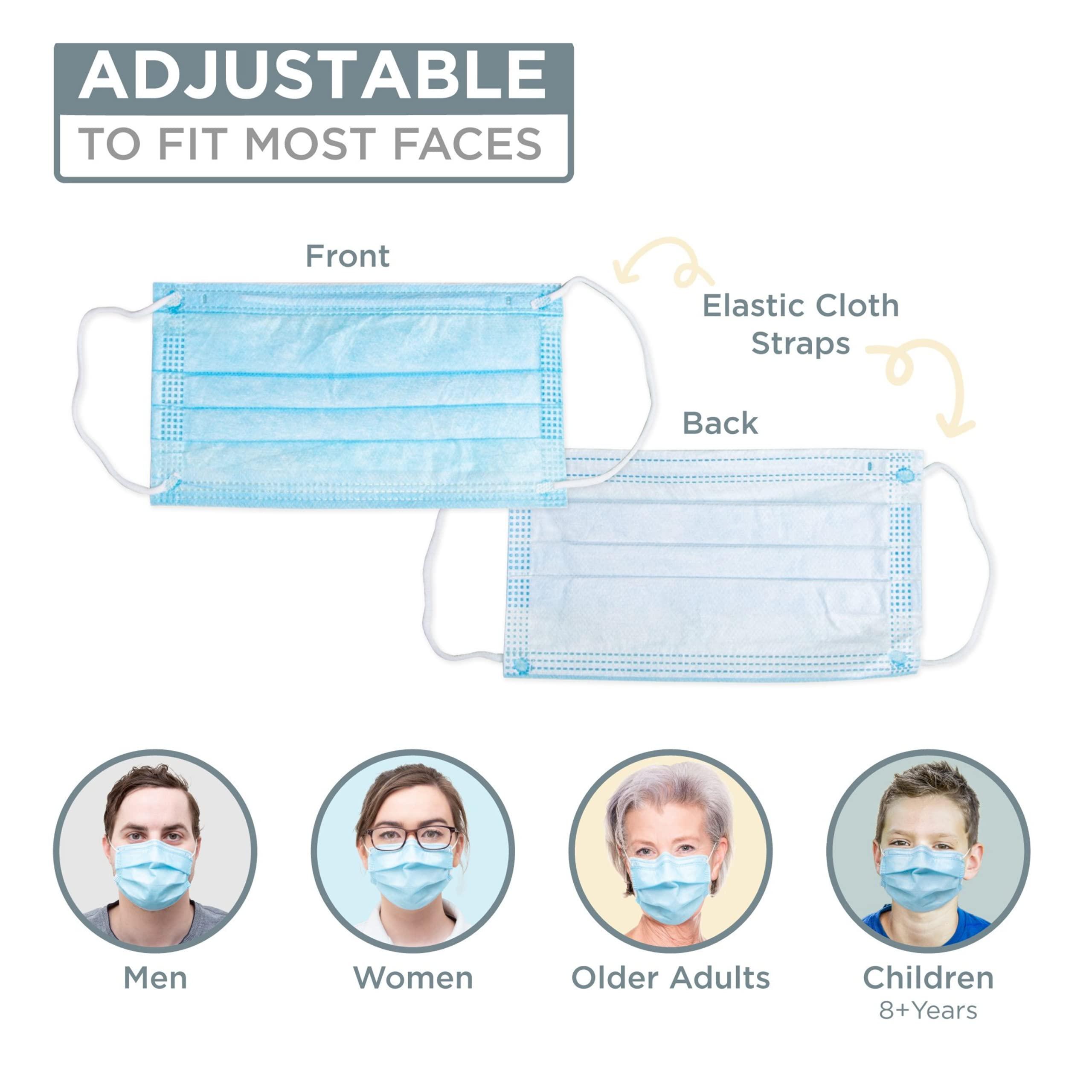 NavaFresh Basics Melt-Blown Fabric Disposable 3 Ply Surgical Mask