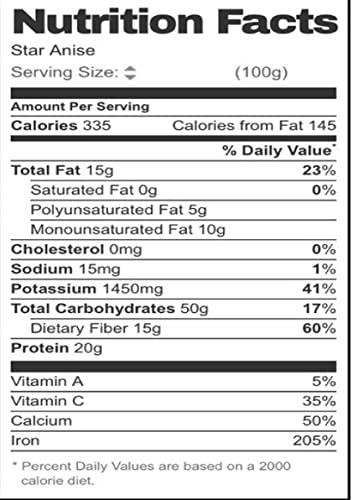 T.S. Universal T.S. Universal Star Anise Gold/Whole Chakri Phool Spices/Khada Masala For Cooking/Whole Freshness Locked/Sabut Chakri/Badiyan Dried Chakra Jar/Organic Star Anise / 150Gm