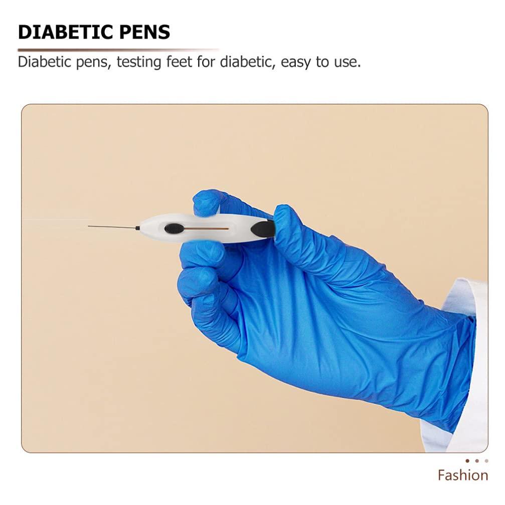 FOMIYES FOMIYES 4 Sets Diabetes Screening Monofilaments Diabetes Screening Pin Test Nerve Skin Monofilaments Pen Diabetic Foot Tool for Diabete Testing 10G