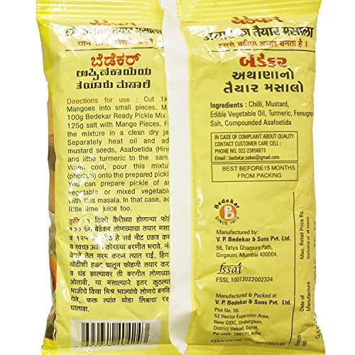 Dia Diet Bedekar Ready Pickle Mix | Achar Masala | Genuine A++ Quality - 100g Pouch (500g (Pack of 5))