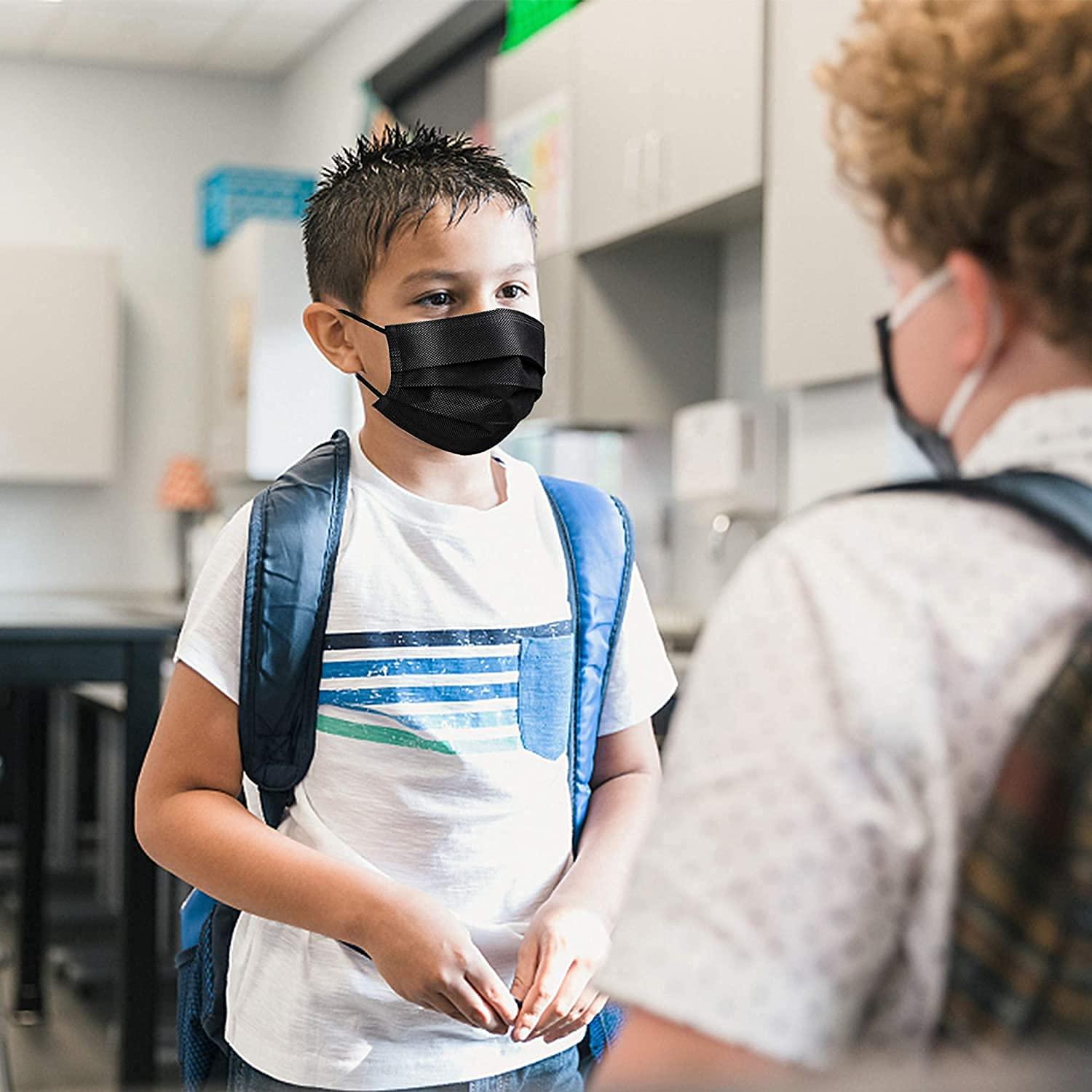 Skarink Skarink 3 Ply Disposable Surgical Face Mask Protective layer For Men And Women | Use and Throw Face Masks (50 Black)