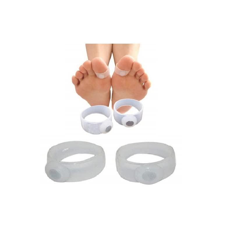 EKIN EKIN Silicon Rubber Toe Ring Weight Loss Magnetic Toe Ring Set -1 Pair