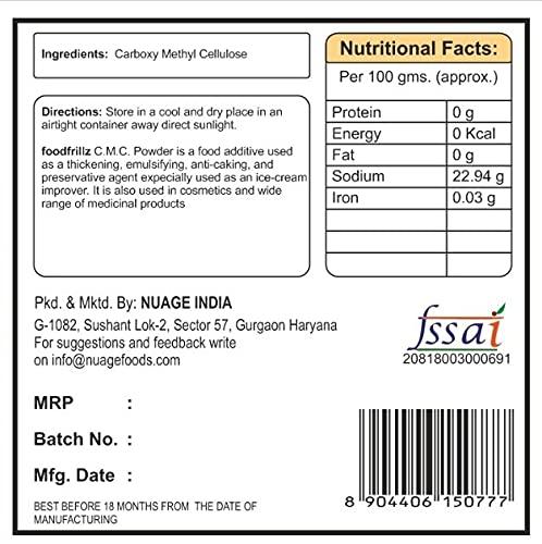 FOODFRILLZ foodfrillz GMS & CMC Powder (40 g x 2) for Ice Cream | Food Grade, Pack of 2