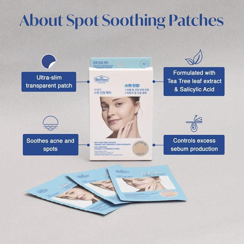 The Face Shop The Face Shop Dr.Belmeur Derma Acne Patches, 72 Hydrocolloid Waterproof Patches | For Active Surface Acne | Absorbs Pimple Overnight | For All Skin Types
