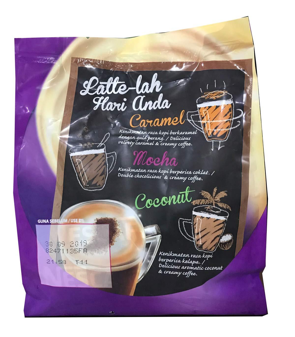 Nestle Nestle Nescafe 3 in 1 Mocha Coffee Latte - Instant Coffee Packets - Single Serve Flavored Coffee Mix (15 Sticks)