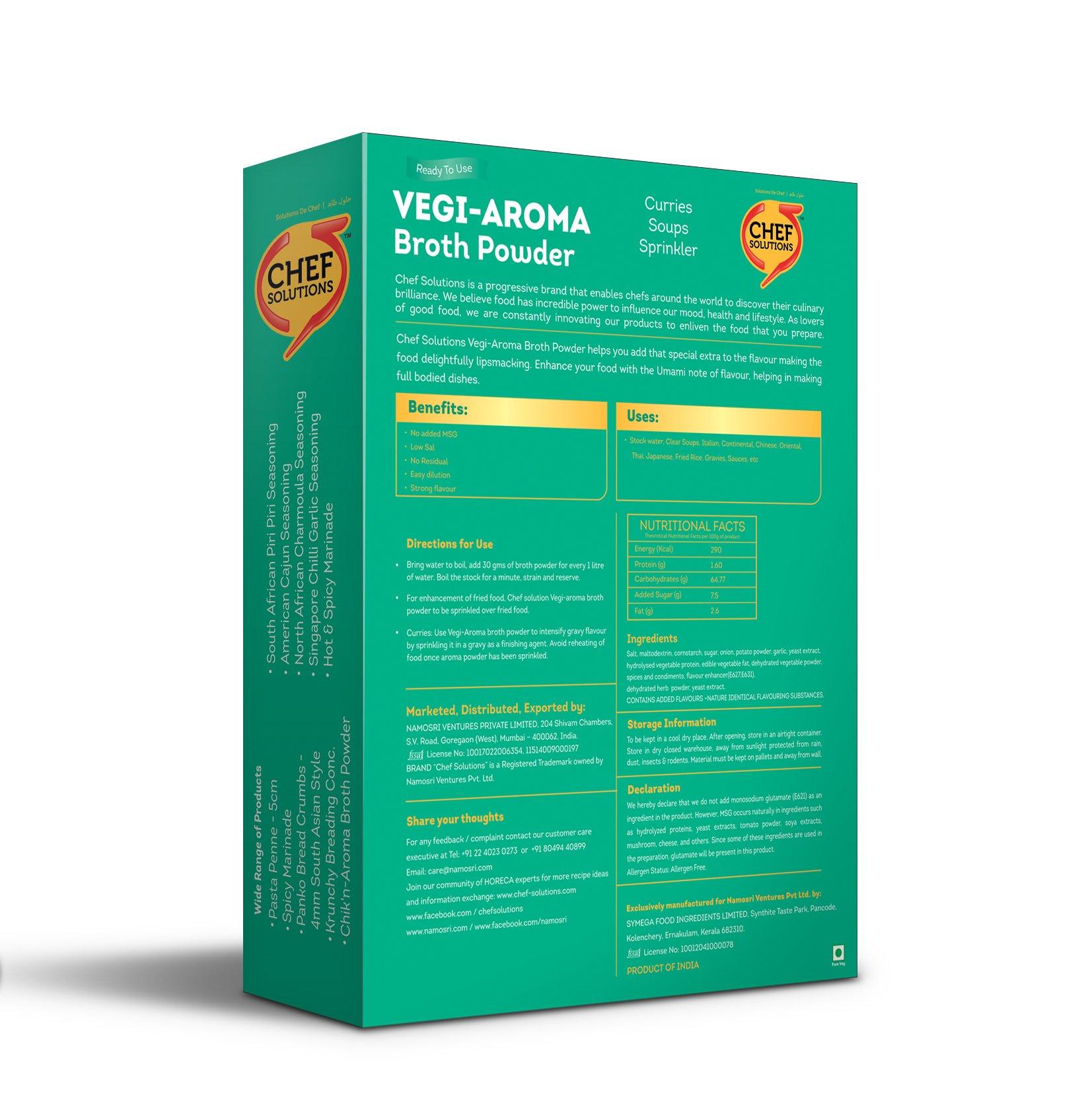 Chef Solutions Chef Solutions Vegi-Aroma Broth Powder - 3in1, 500gm