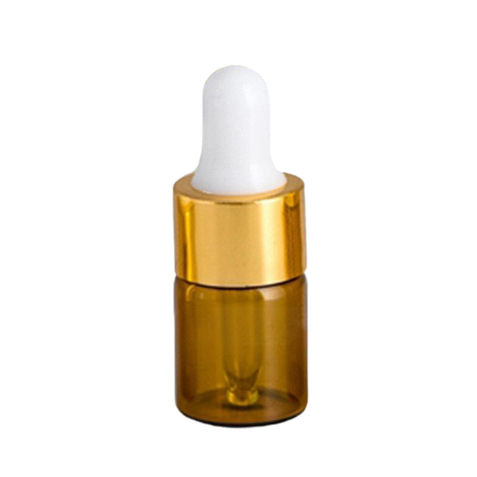 T.O.G. T.O.G. Small Dropper Bottles with Glass Eye Dropper Sample Vial for Essential Oils White 2ml