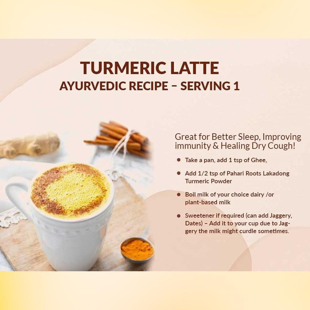 Pahari Roots Authentic Lakadong Turmeric from the Hills of Meghalaya | 8-12% curcumin content | 400g (200g + 200g)