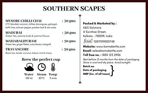 Karma Kettle Karma Kettle Southern Scapes Collection Tea Gift Box ( Premium Tea Gift Box), 120 gm