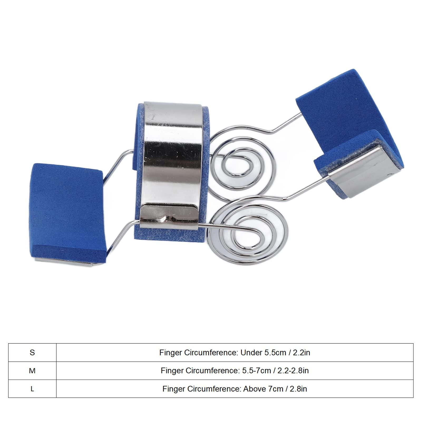 JAQS Finger Extension Splint, Spring Splint Finger Light Automatic Return Easily Wear for Finger Stretching for Fracture Fixation (L)