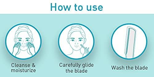 Sirona Sirona 4 Blade Reusable Razor for Women - 1 Unit with Blink and Glow Face Razor - 3 Razors