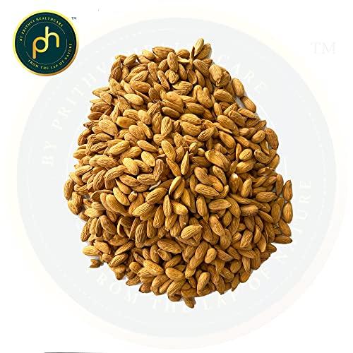 PH PHs Organic Kashmiri Mamra Almond Oil 100ml | Cold Pressed Watermill (Gharat) extracted in Kashmir valley | Extra Virgin | Mamra badam Rogan rich in Vitamin E good for Hair Skin and Diet