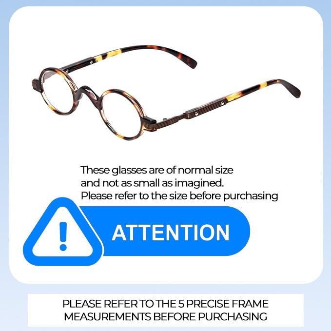 Calabria Calabria R314 Vintage Professor Oval Reading Glasses Incredibly Lightweight, Tortoise, Medium