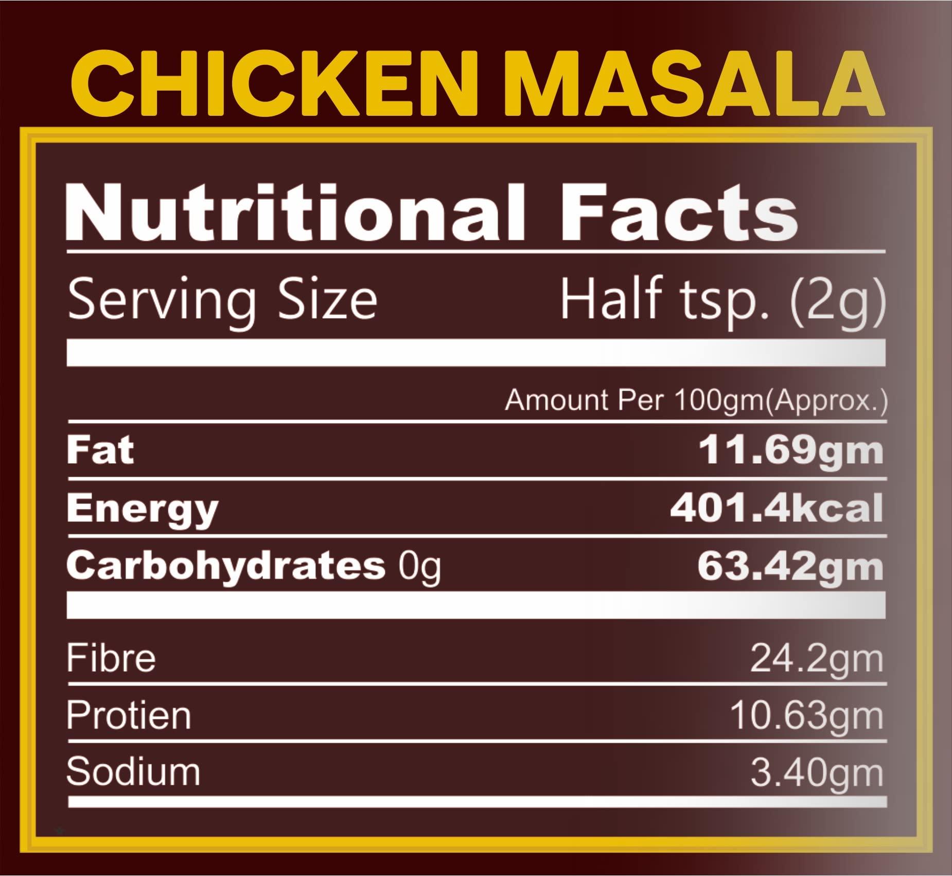 PINTOO MASALE PINTOO MASALE - CHICKEN MASALA POWDER - 75 GM Powder I Whole I Raw mix spices I Khada Masala - (Pack of 1)