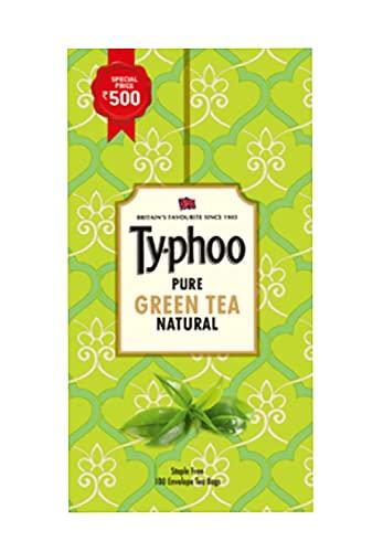 Ty-phoo Typhoo Pure Natural Green Tea Bags, 100 Bags & Typhoo Classic Assam Tea, 100 Tea Bags