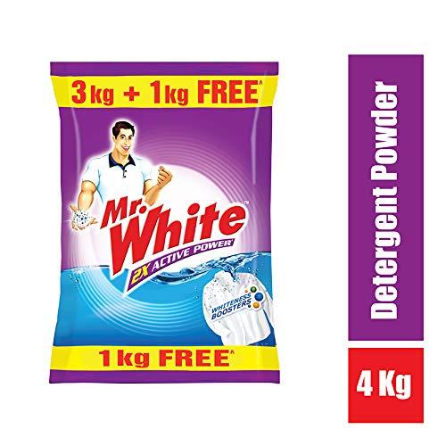 MR WHITE Mr. White Detergent Powder - 5 Kg with Free 2Kg & Mr. White Powder - 3KG+1KG FREE (4KG)
