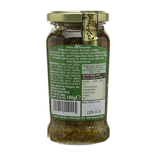 Filippo Berio Filippo Berio Classic Pesto, 6.7 oz / 190 g, 2 Pack, Green