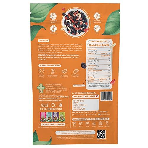 Ambrosia Ambrosia Trail Mix Combo NutMix, BerryMix, PowerMix, MorningMix 800g | each item weight 200g
