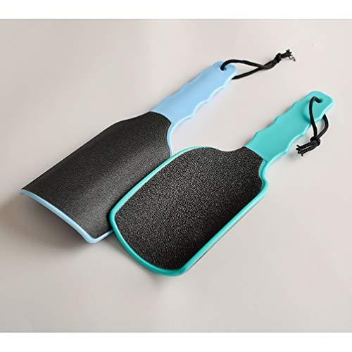 FOMIYES Foot File Dead Skin Remover 2pcs Double- Sided Feet Calluses Scraper Rasp Pedicure Dead Skin Scrubber Peeler Foot Cleaning Tools for Wet Dry Feet (Random Color)