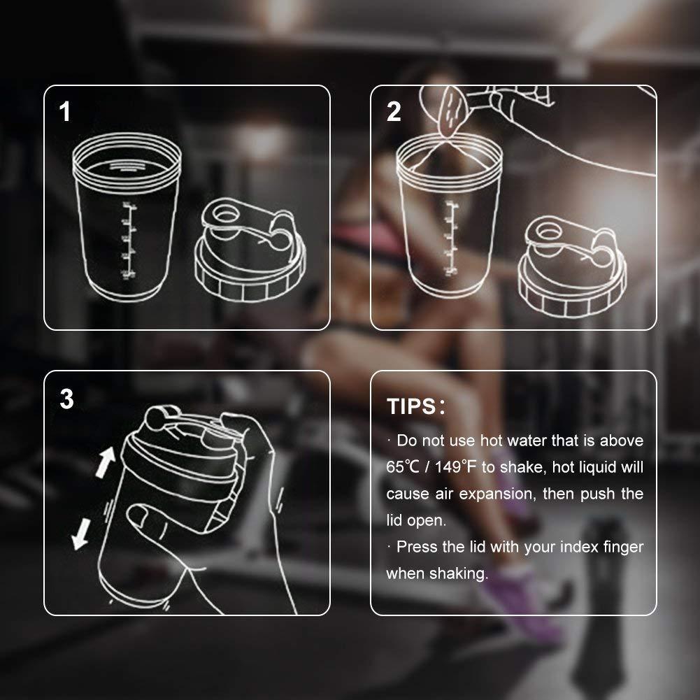 DOVEAZ DOVEAZ Spider Shaker | Spider Protein Shaker | Spider Shaker Bottle | Gym Shaker | Cyclone Shaker | Protein Shaker | Gym Protein Shaker | Gym Bottle | Bpa Free Shaker | Shaker 500ml (Black)