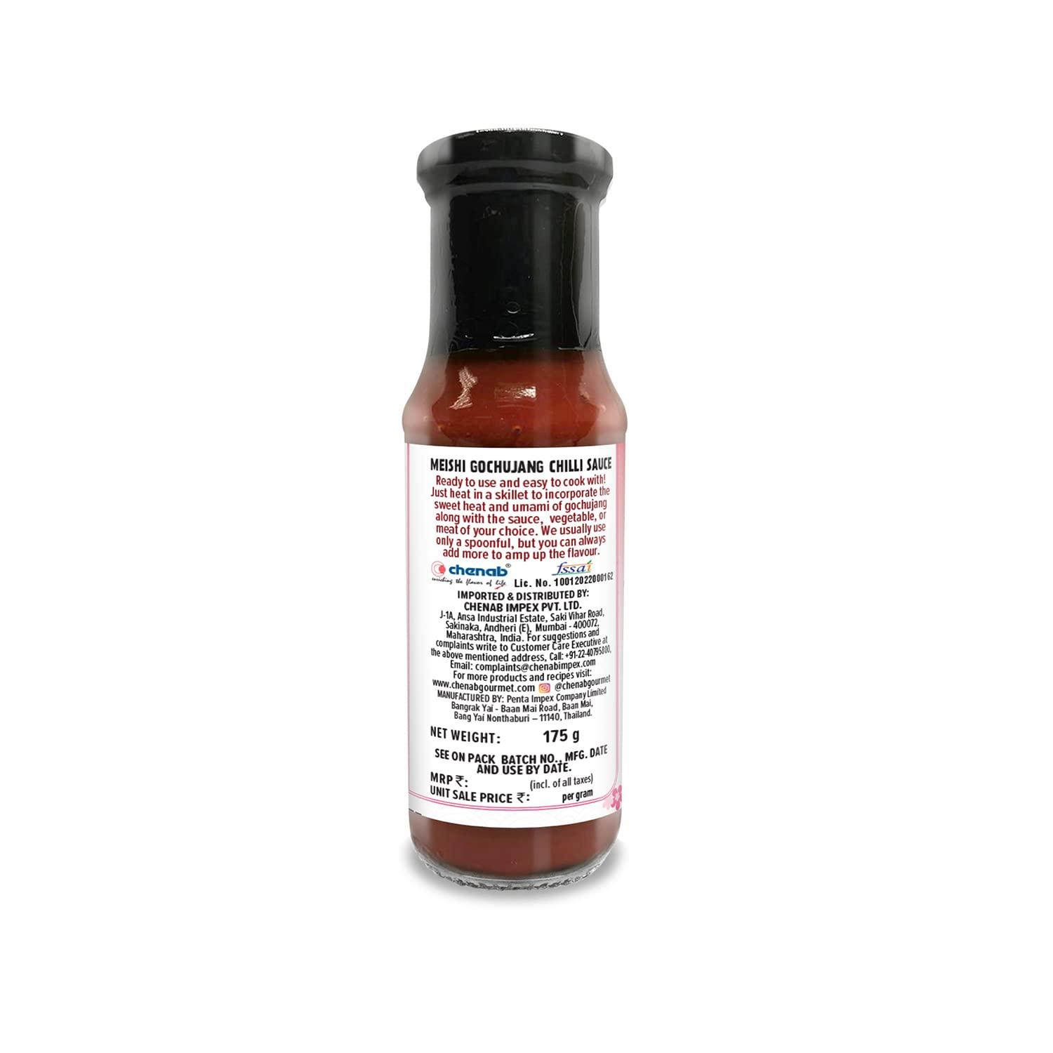 Meishi Meishi Korean Gochujang Chilli Sauce,175g | Perfect balance of Sweet, Spicy, Umami add Korean Flavour to any recipe