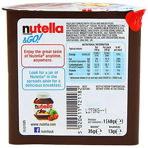 Nutella Nutella & Go Hazelnut Spread & Pretzels Sticks, 48 g