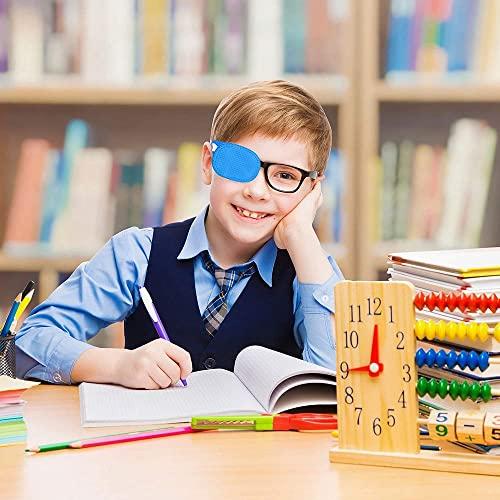 AUGEN AUGEN Eyepatch for Kids Amblyopia Eye Patches, Kids Eye Patch, Strabismus, Lazy Eye Patch for Children Adults (Blue, Pack of 1 Pair)