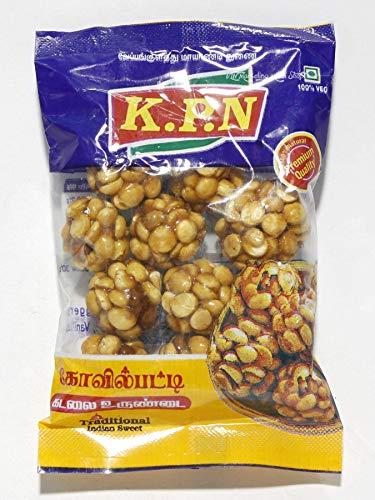 KPN KPN Kovilpatti Pottu Kadalai Urundai Gram Chikki Balls Candy - Burfi - Pack of 8 x 100 gm