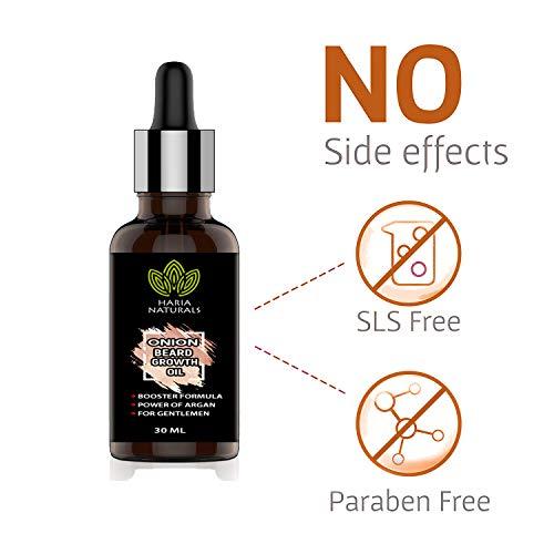 Haria Naturals Haria Naturals Onion Beard Growth Oil For Men Infused with the Power of Onion Oils for Strong and Healthy Beard growth, Hair Oil 30 ml (pack of 2) 60 ml