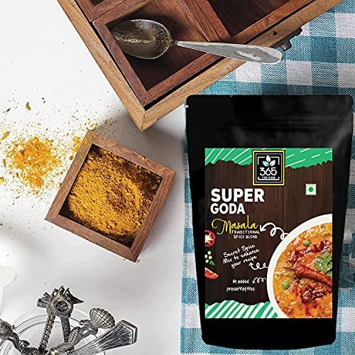 365 STORE TO DOOR 365 STORE TO DOOR Indian Spice – Super Goda Masala, 250 gm. | Homemade Powdered | for Healthy Cooking | Ready to use | All Seasonings Spices | Pure & Hygiene | Spice Mix – Pack of 1