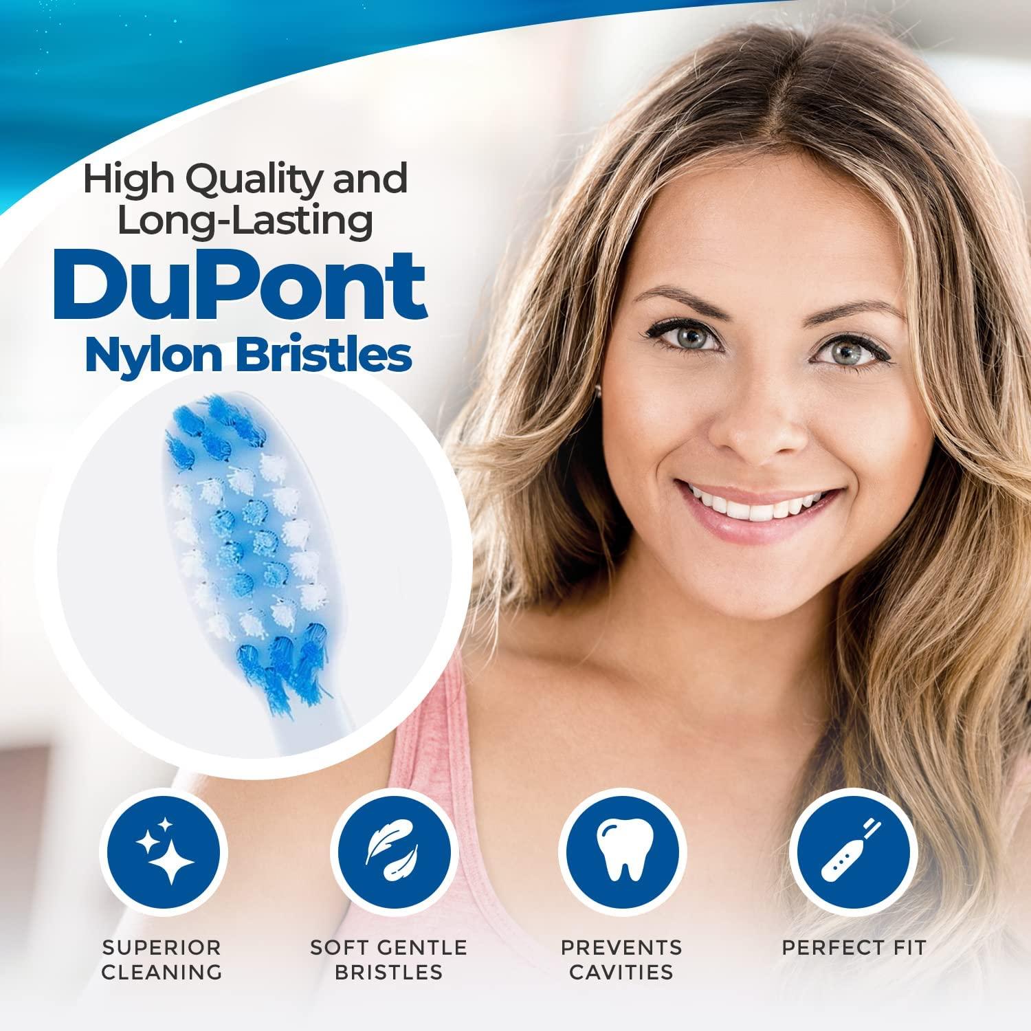 Pop Sonic Pop Sonic Replacement Toothbrush Heads Fit\'s with Go Sonic USB Sonic & Pro Sonic Toothbrushes - Pack of 2