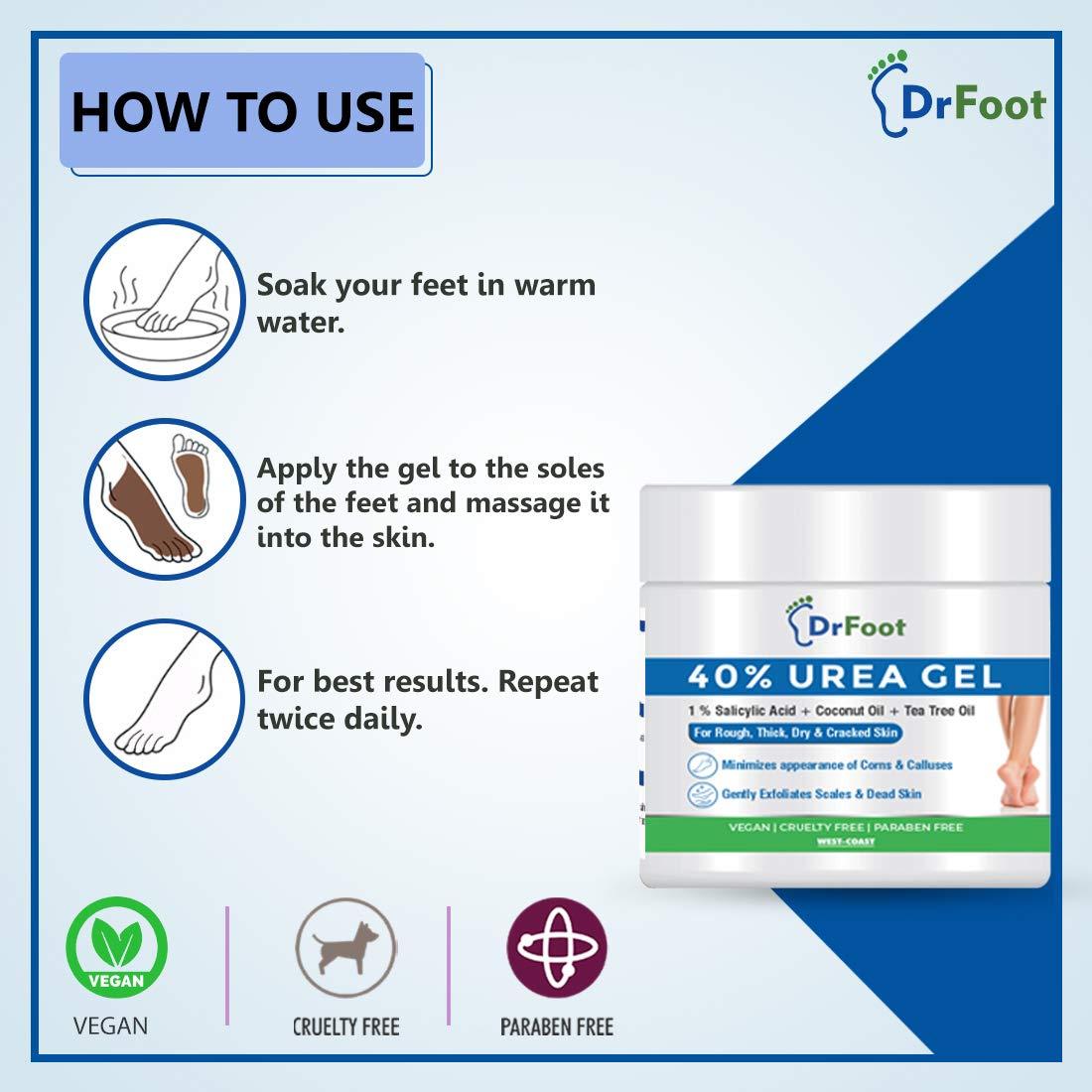 Dr Foot Dr Foot | 40% Urea Gel with 1% Salicylic Acid (Pack of 2)