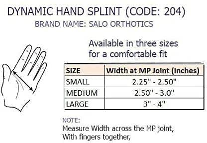 SALO Orthotics SALO Orthotics Dynamic Hand Splint With Finger & Thumb Extension Support - For Carpal Tunnel, Radial Nerve Palsy, Stroke Recovery - 1Pc- (Large Size, Right Hand)