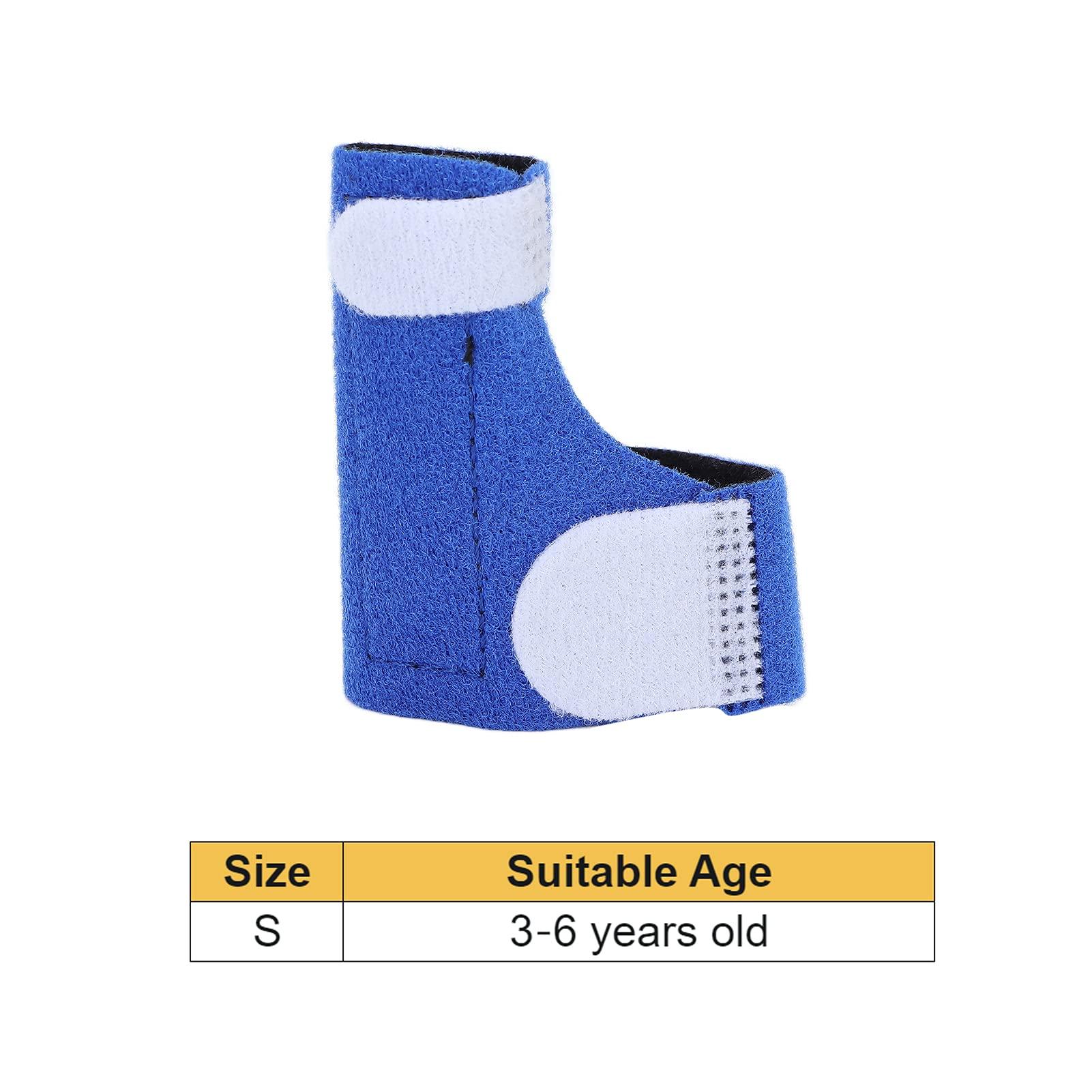 ZJchao Pediatric Thumb Spica Splint, Thumb Spica Splint for Kids Baby Finger Guard Soft Thumb Fixation Stabilizer Infant Thumb Support Brace Finger Knuckle Immobilization fingertip Splint of Children(S)
