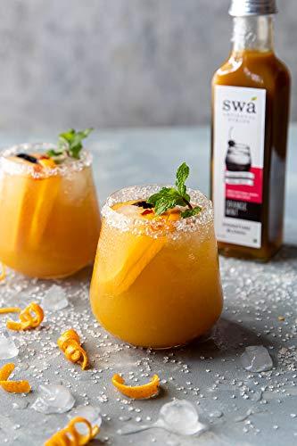 Swa Artisanal Syrups Swa Artisanal Syrups - Orange Mint, 100% Natural, Combo Pack of 2 Makes 24-30 Drinks, Syrup for Cocktails / Mocktails / Kid's Lemonades / House Parties (250ml x 2)