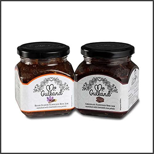 AJMER FOOD INDUSTRIES Mr Gulkand Chocolate& Kesar Elaichi Flavour(300 Grms+300 Grms)