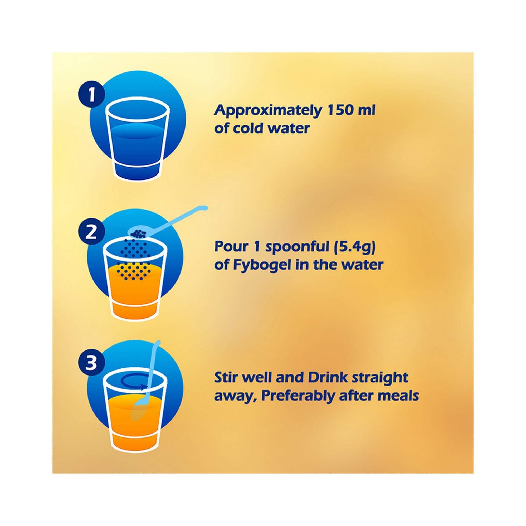 FYBOGEL Fybogel - Bottle of 100g Hi-Fibre Orange Isabgol Husk