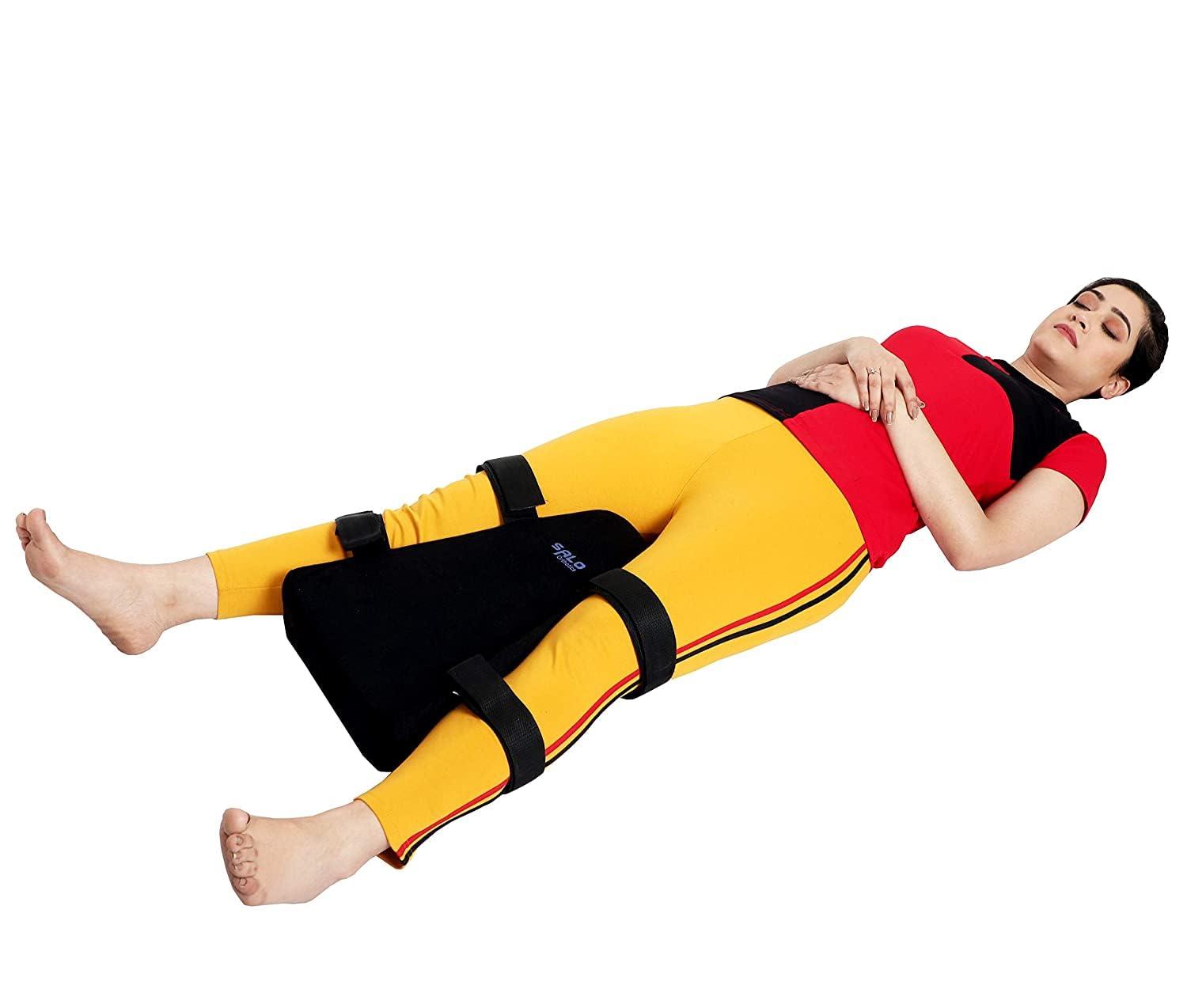 SALO Orthotics SALO Orthotics Child Size Hip Abduction Pillow Wedge  Soft Knee Separator with Adjustable Strap for Post-Hip Surgery Recovery, Sciatica Relief & Spine Alignment