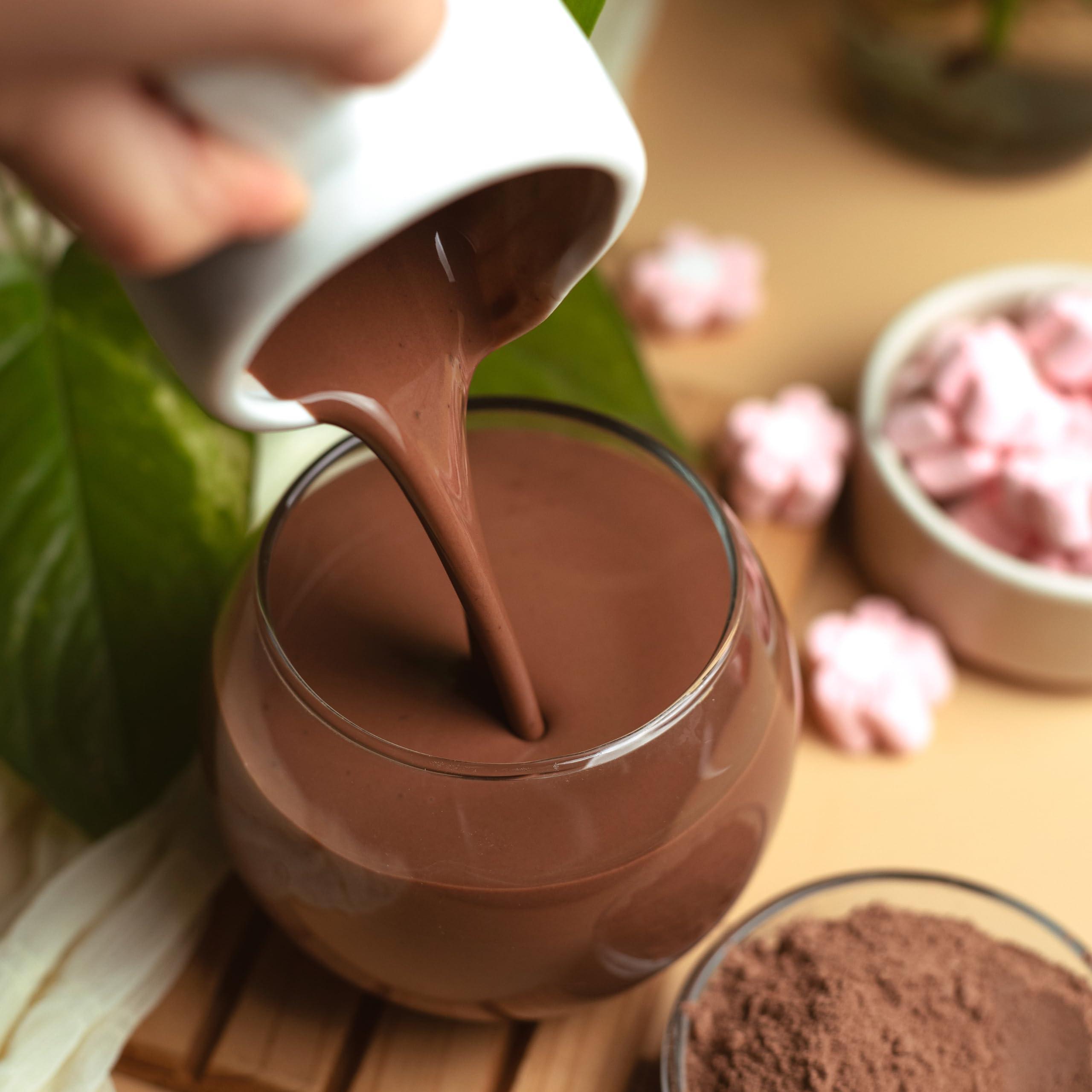 Tiggle Tiggle Dark Hot Chocolate Powder Mix - 10 Cups Pack (Pack of 2) | As seen on Shark Tank India | Farm Fresh From Tamil Nadu | Thick & Chocolatey Drink | Vegan & Gluten-Free | No Preservatives