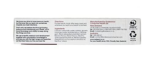 Red Seal Red Seal Toothpaste for Kids Non Fluoride & No SLS or Parabens Mild Banana Peach Bubblegum Low Mint Flavor, Safe to Swallow Cavity Low Abrasive Remineralizing Toothpaste for Children (2 Pack)