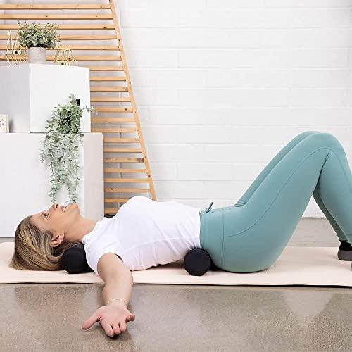 FITCOZI Fitcozi 2 Pack Foam Rolls Intended for Egoscue Exercise Posture Cervical Neck Back Lumbar Support Workouts Sweat Proof and Washable Equipment (Foam Roller Red)