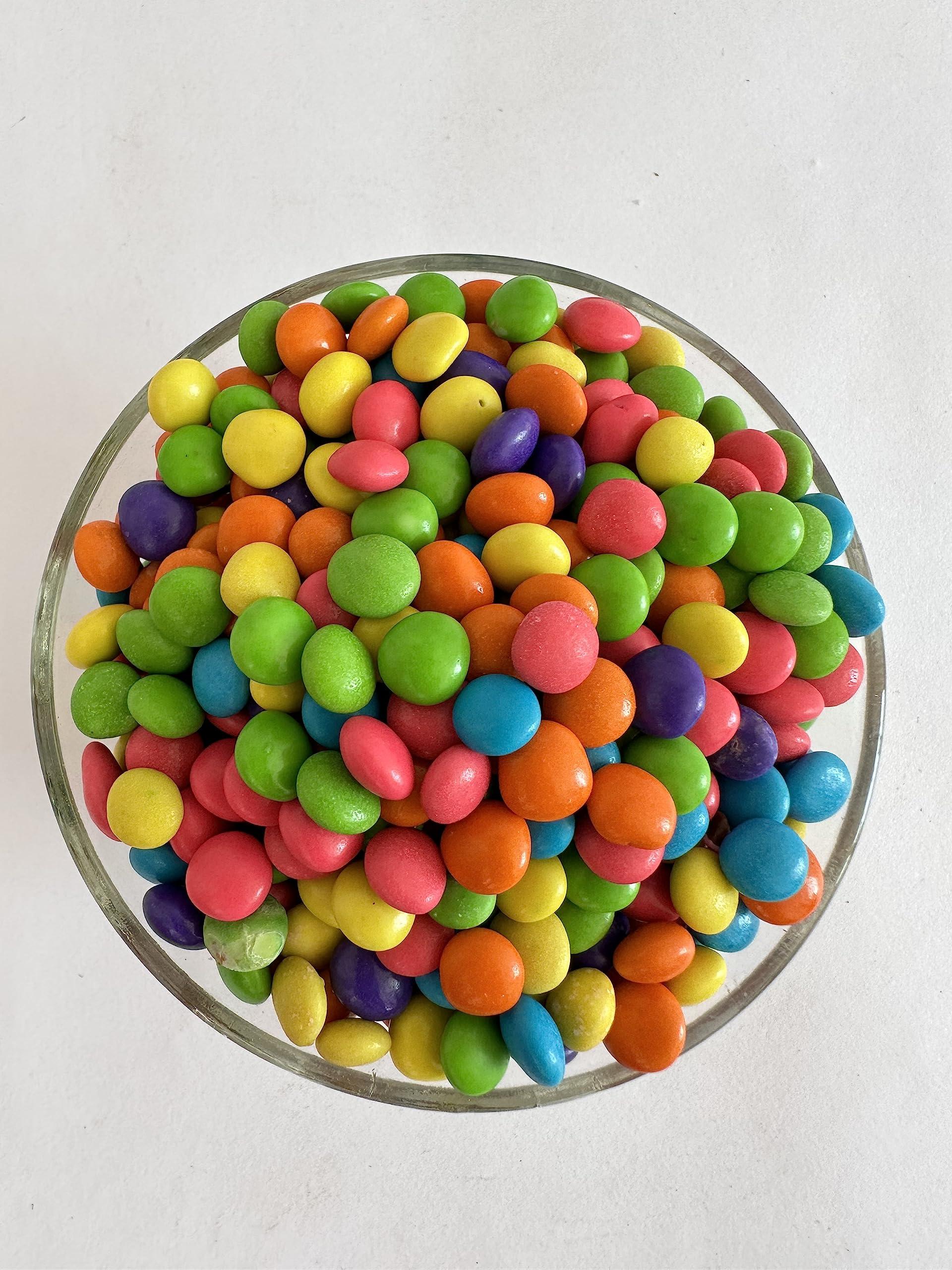 BR CART BR CART Colourful Chocolate Gems| Gems Chocolate Buttons | Chocolate Munchies | Chocolate Truffles Balls Sweet| Gemss In Multicolor Pack Of 1. (100 gm)