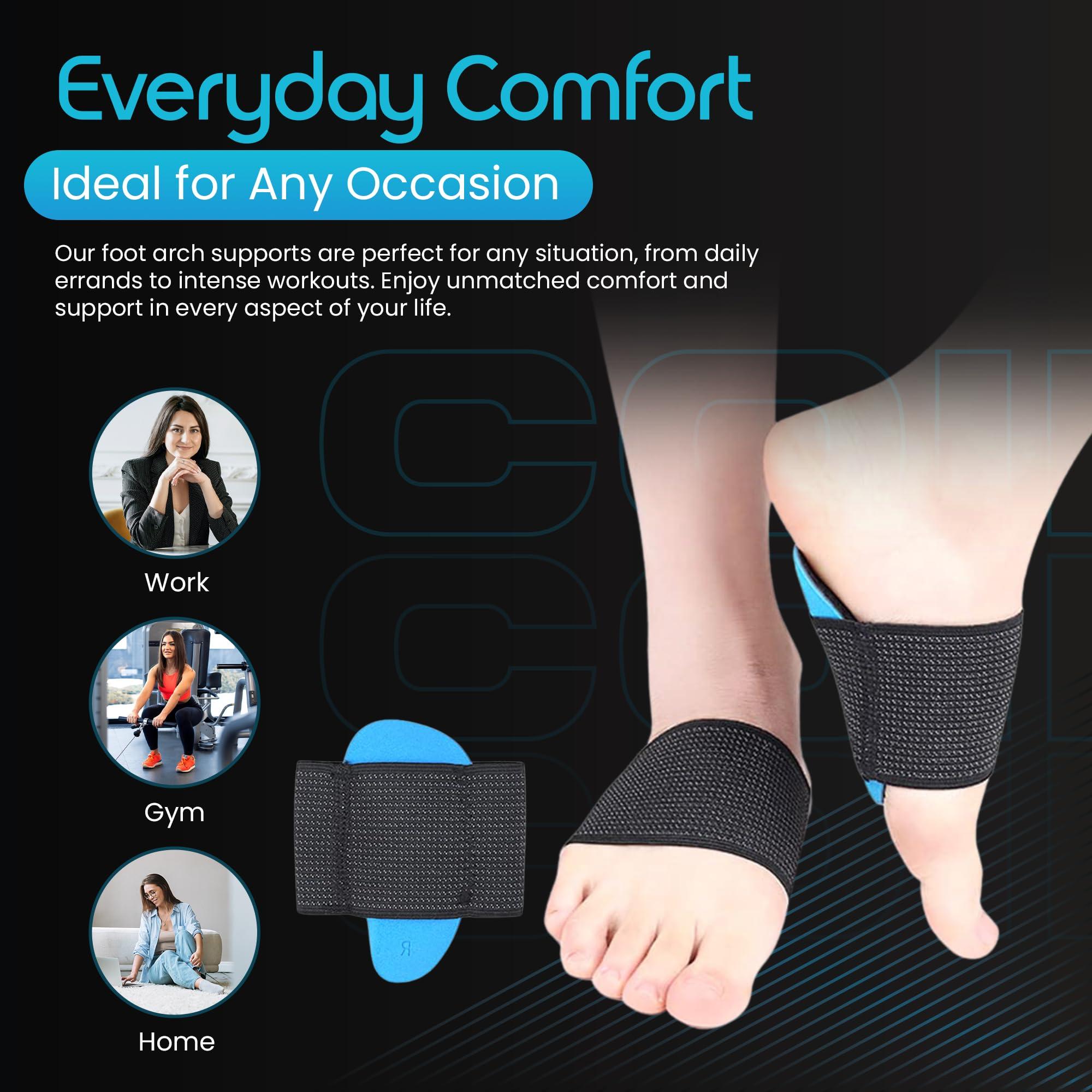 COIF COIF Foot Care Plantar Arch Support for Men & Women for Pain Relief of Plantar Fasciitis, Flat & Fallen Arches, High Arch, Heel Spurs, Flat Feet