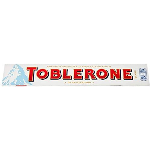 Toblerone Toblerone of Switzerland White Chocolate with Honey and Almond Nougat - 10 Pack, 10 X 100 g