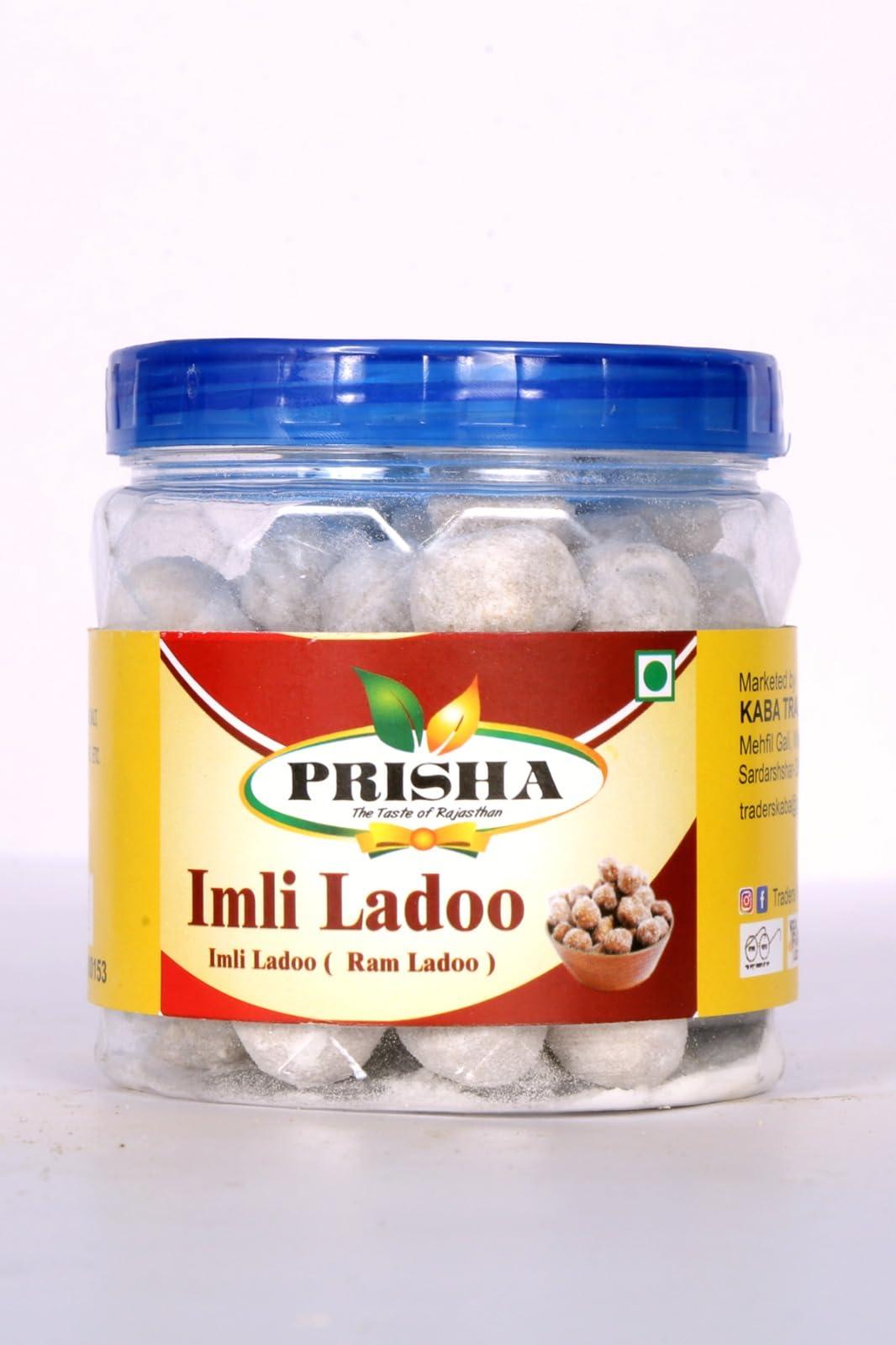 PRISHA PRISH-Yummy Digestive Imli Laddu | Big Natural Tamarind Candy Balls Soft and Chewy Digestive Packet (200 gm)