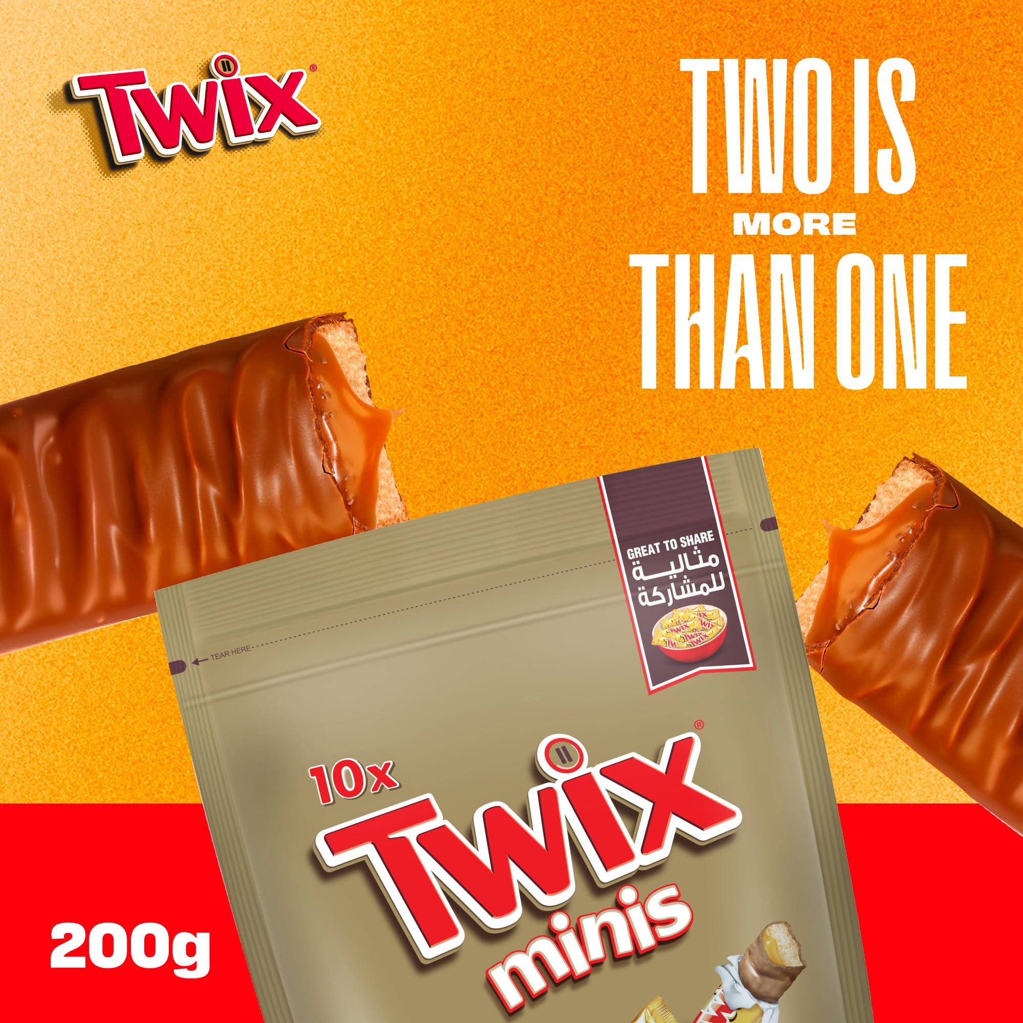 Twix Twix Minis 10 Bars 200 Grams