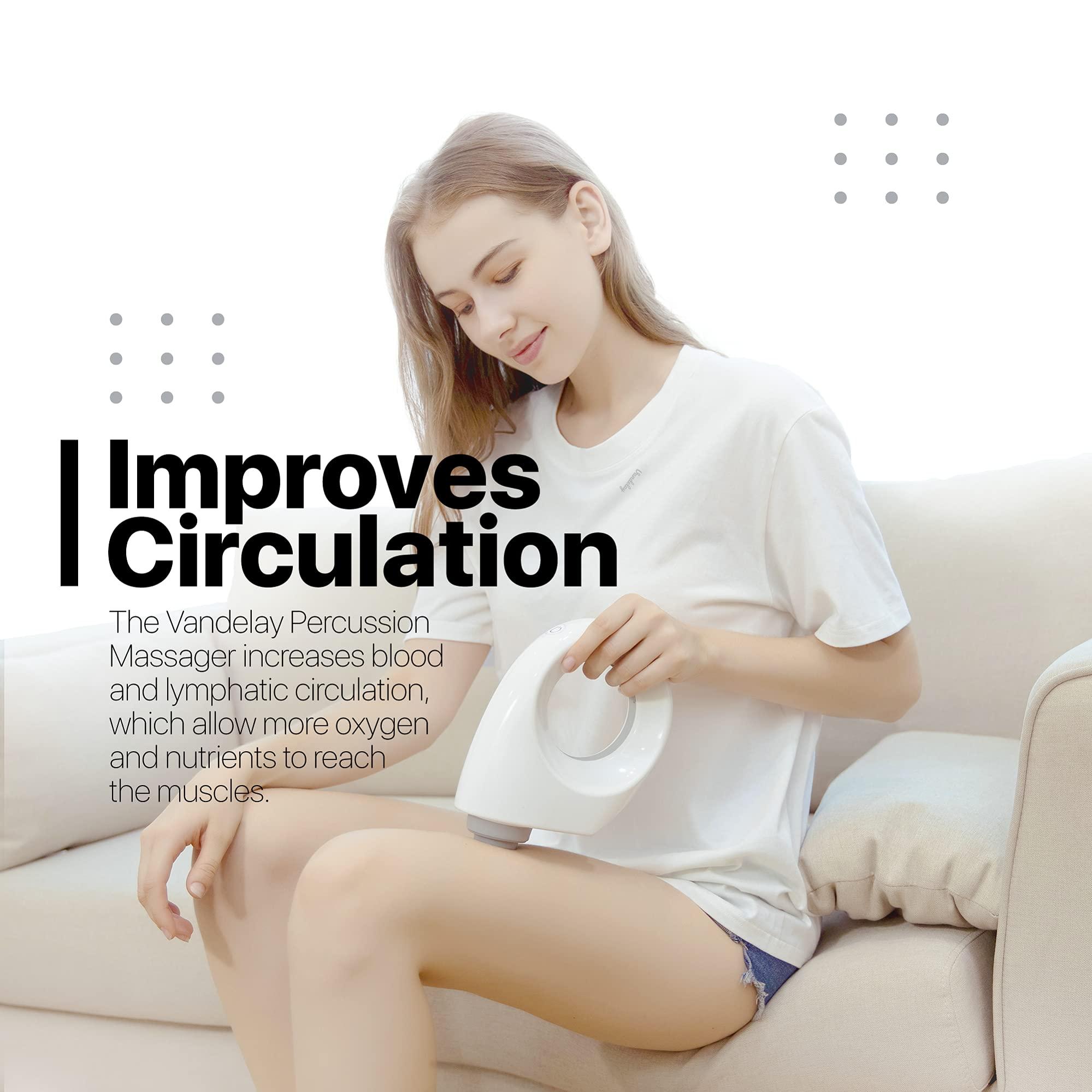 Vandelay Vandelay (UK) Deep Tissue Gun Massager - Electric Handheld Massager for Pain Relief (Wireless)