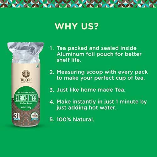 C.B.Shah & Co. TWEAK Instant Tea premix with Cardamom 500g x 2 jars