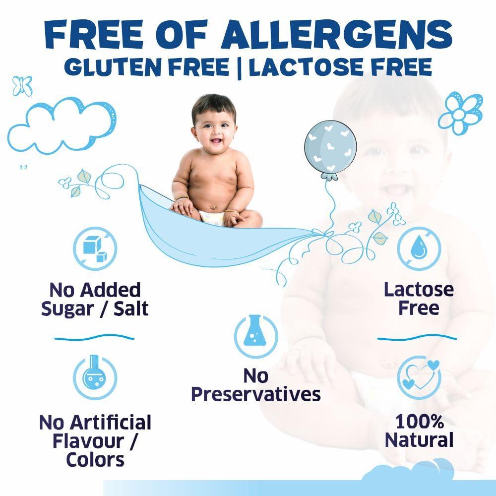 Manna Manna Baby Cereal | Baby Food (6+Months) Sprouted Ragi & Banana Rich | 100% Natural Health Mix -200Gm