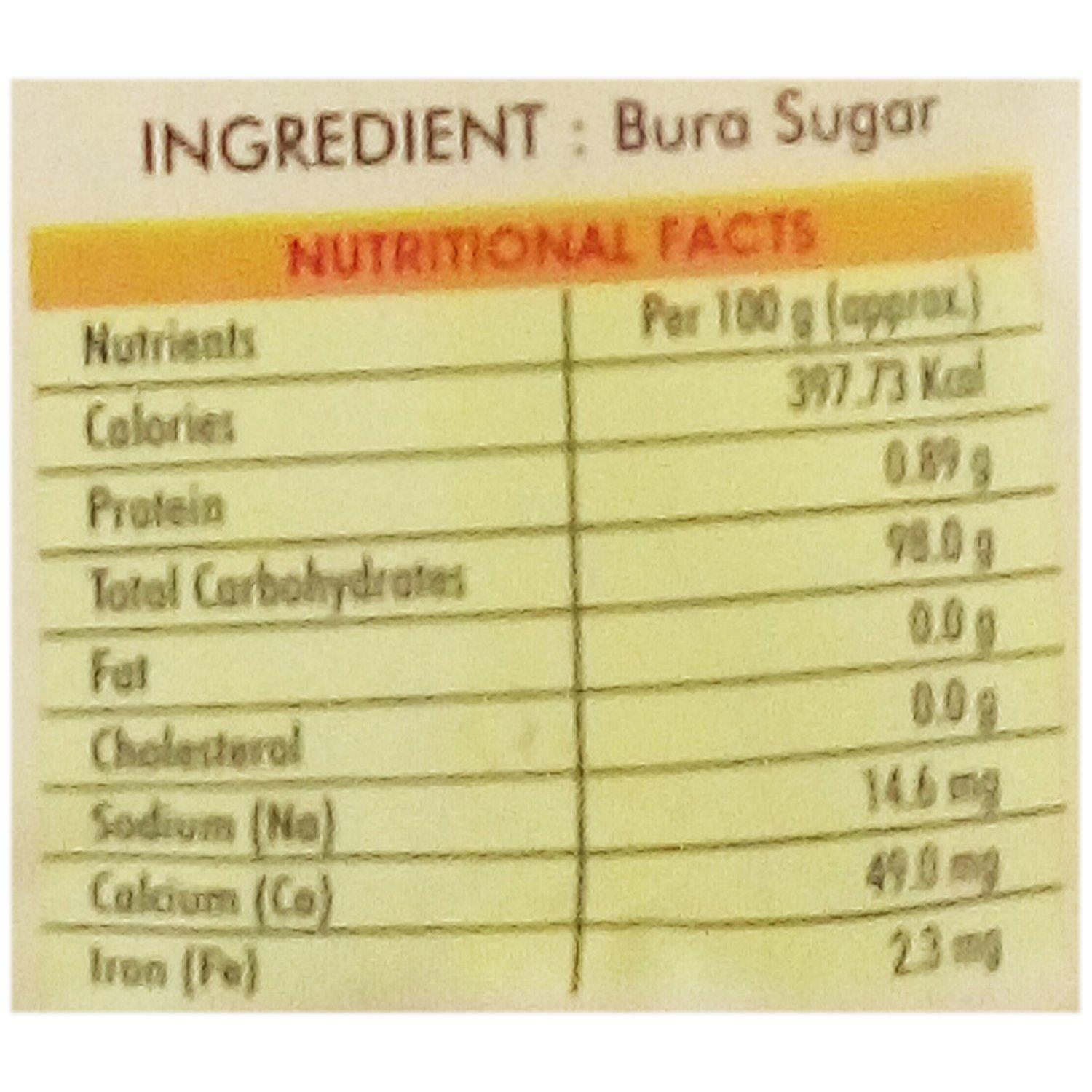 MB MB Brown Sugar (Bura Sugar) - Light, 500g Pouch